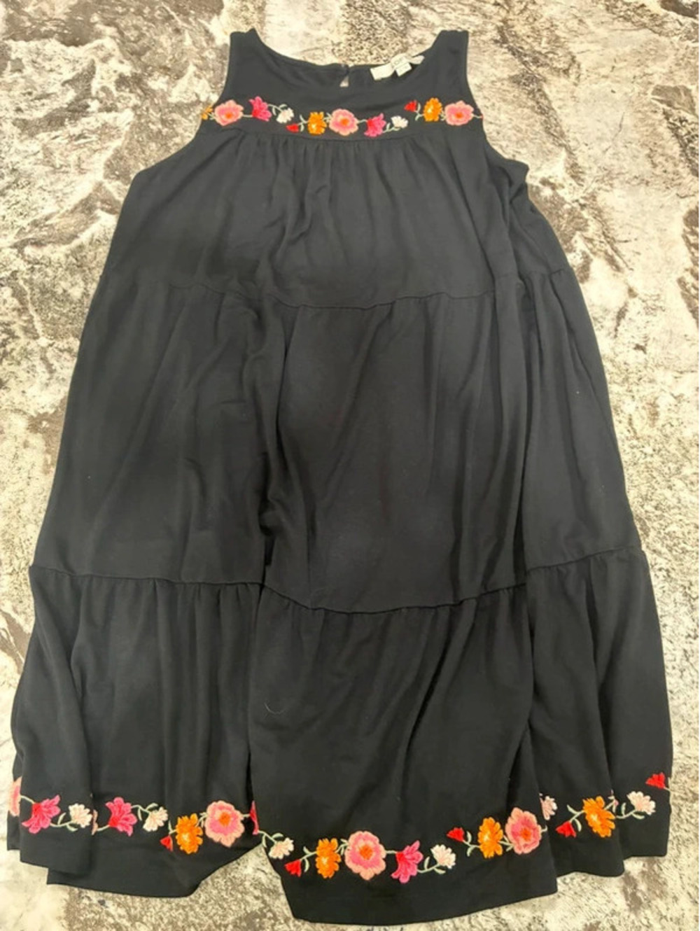 Loft petite large dress with floral pattern